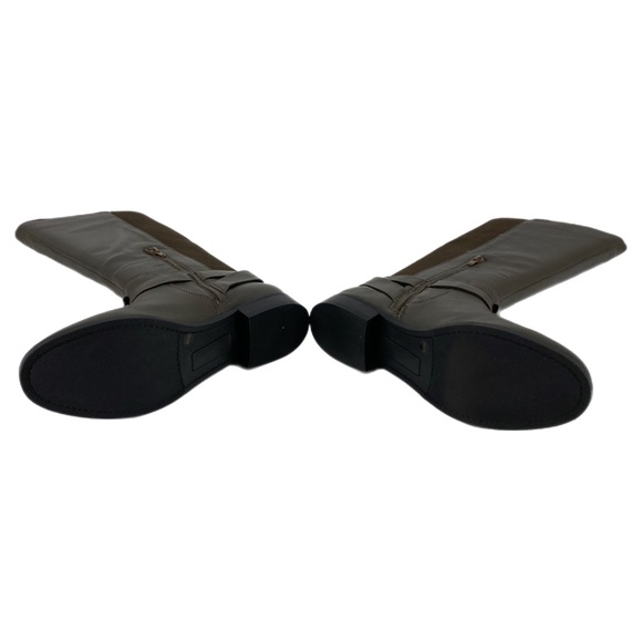 Sole Society So-Maddy Dark Mushroom Napa Angel Leather Boots - Picture 6 of 10